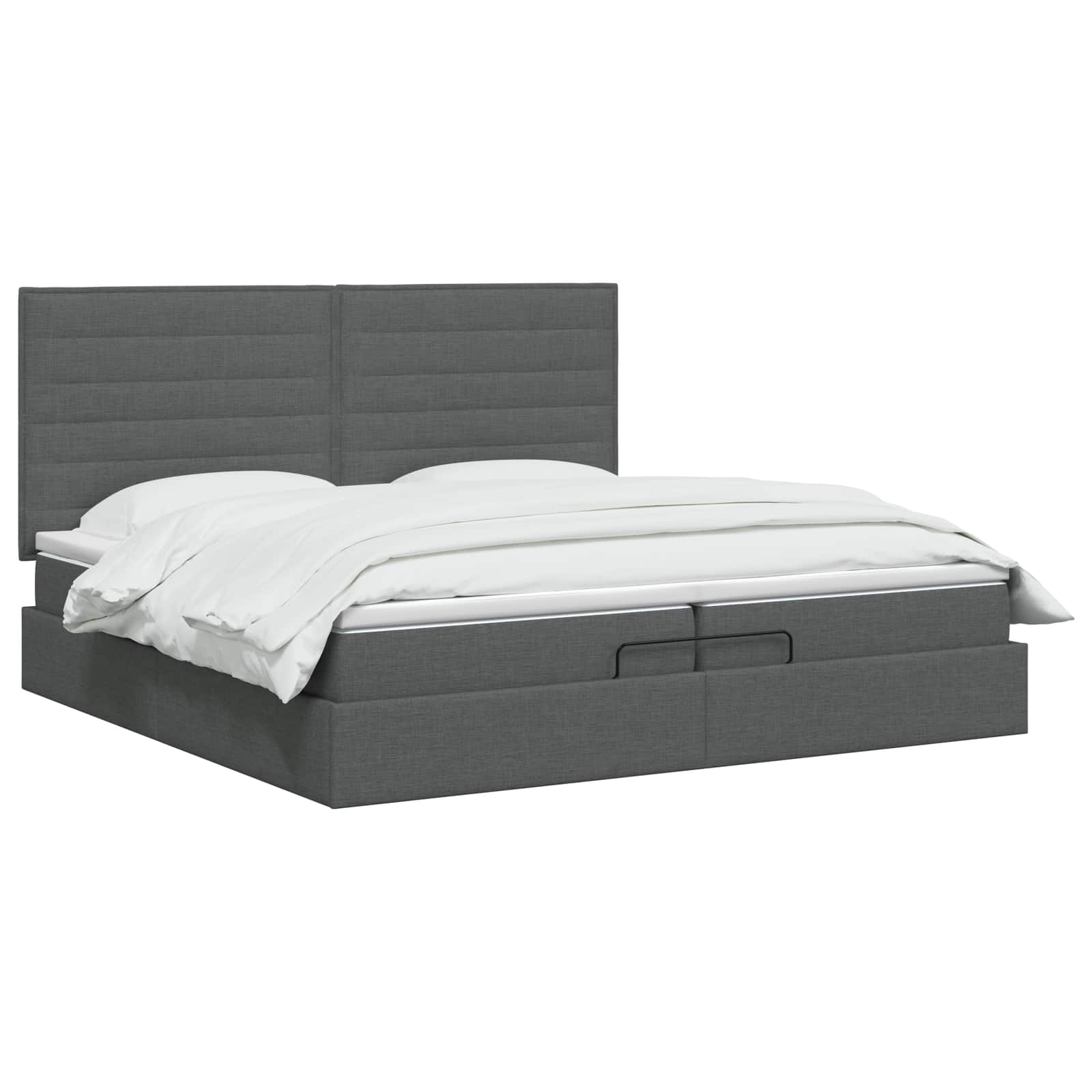 Krevet od pjene s madracem i LED-om Tamnosiva 200 x 200 cm