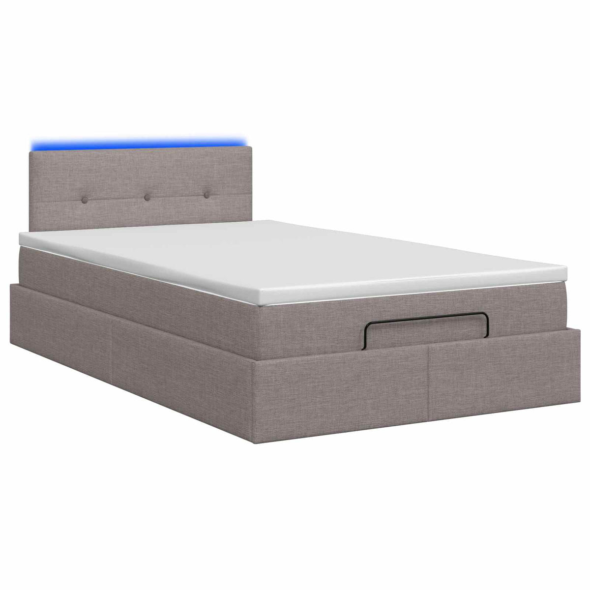 Krevet od pjene s madracem i LED-om Sivosmeđa 120 x 190 cm