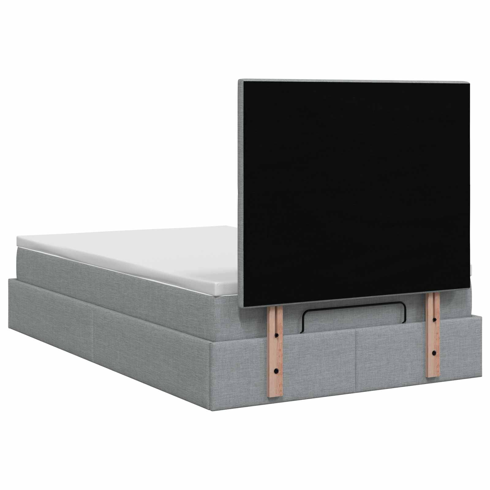 Krevet od pjene s madracem i LED-om Svjetlosiva 120 x 200 cm
