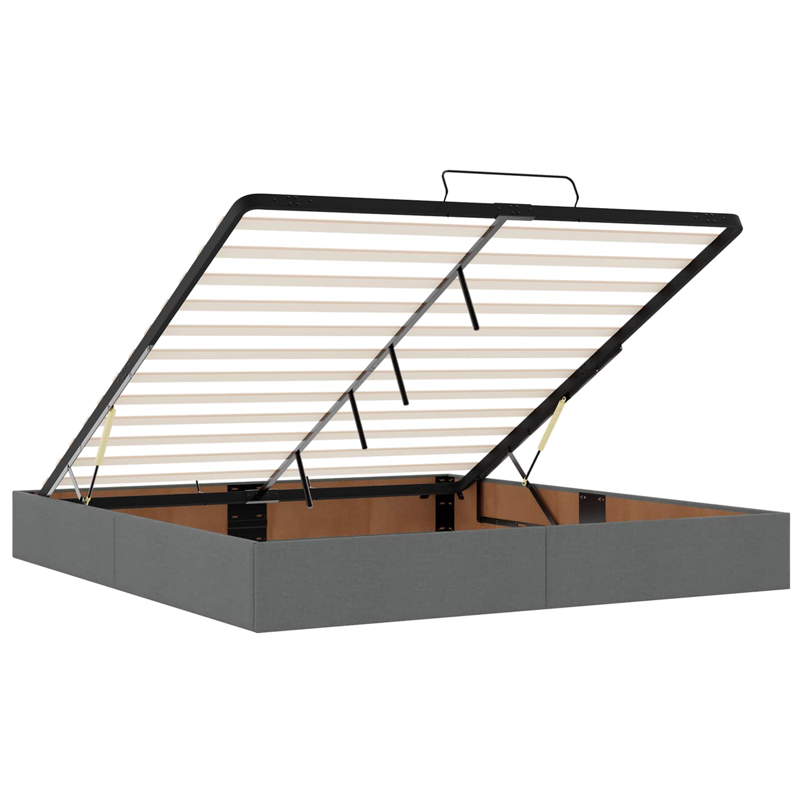 Krevet od pjene s madracem i LED-om Tamnosiva 180 x 200 cm