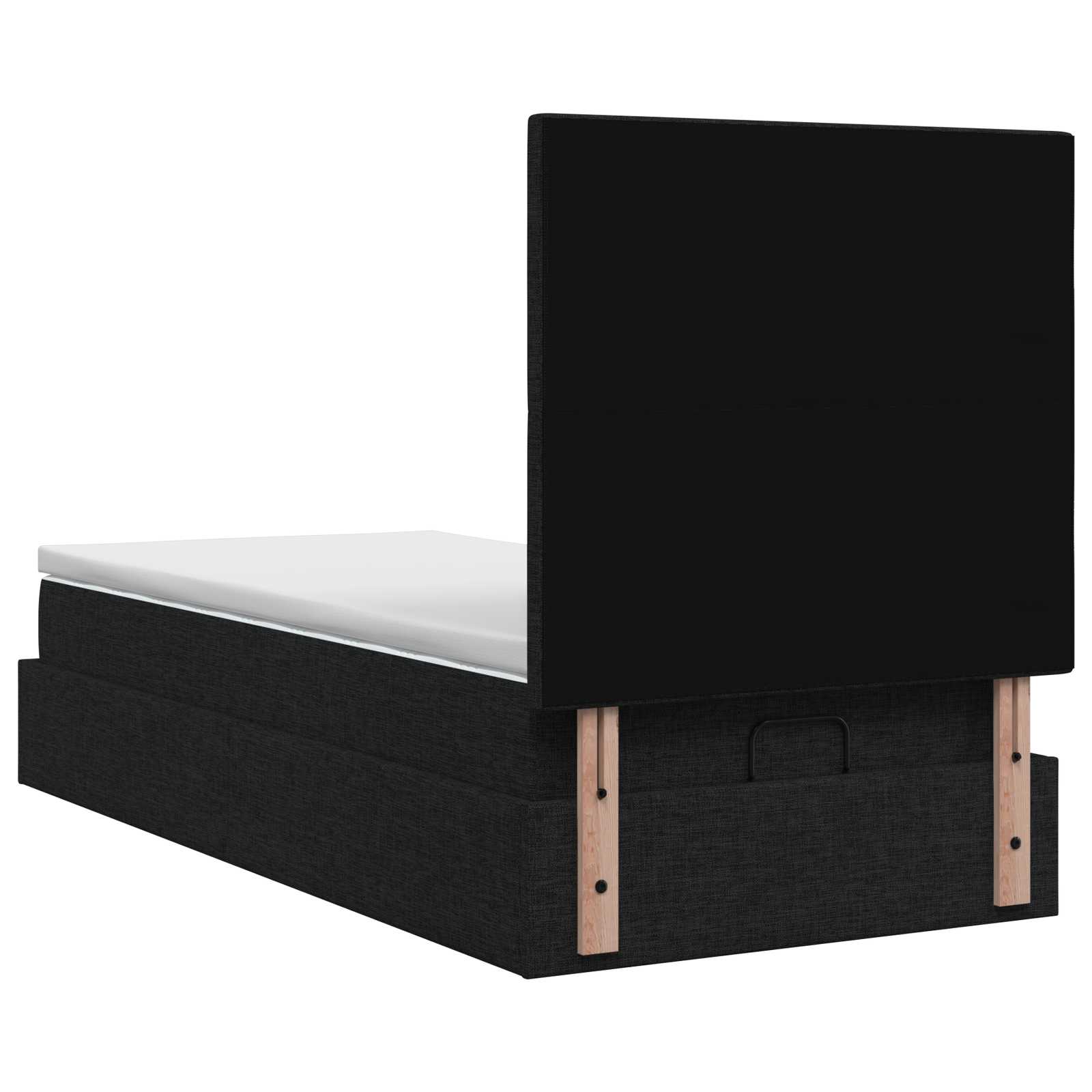 Krevet od pjene s madracem i LED-om Crna 80 x 200 cm Tkanina