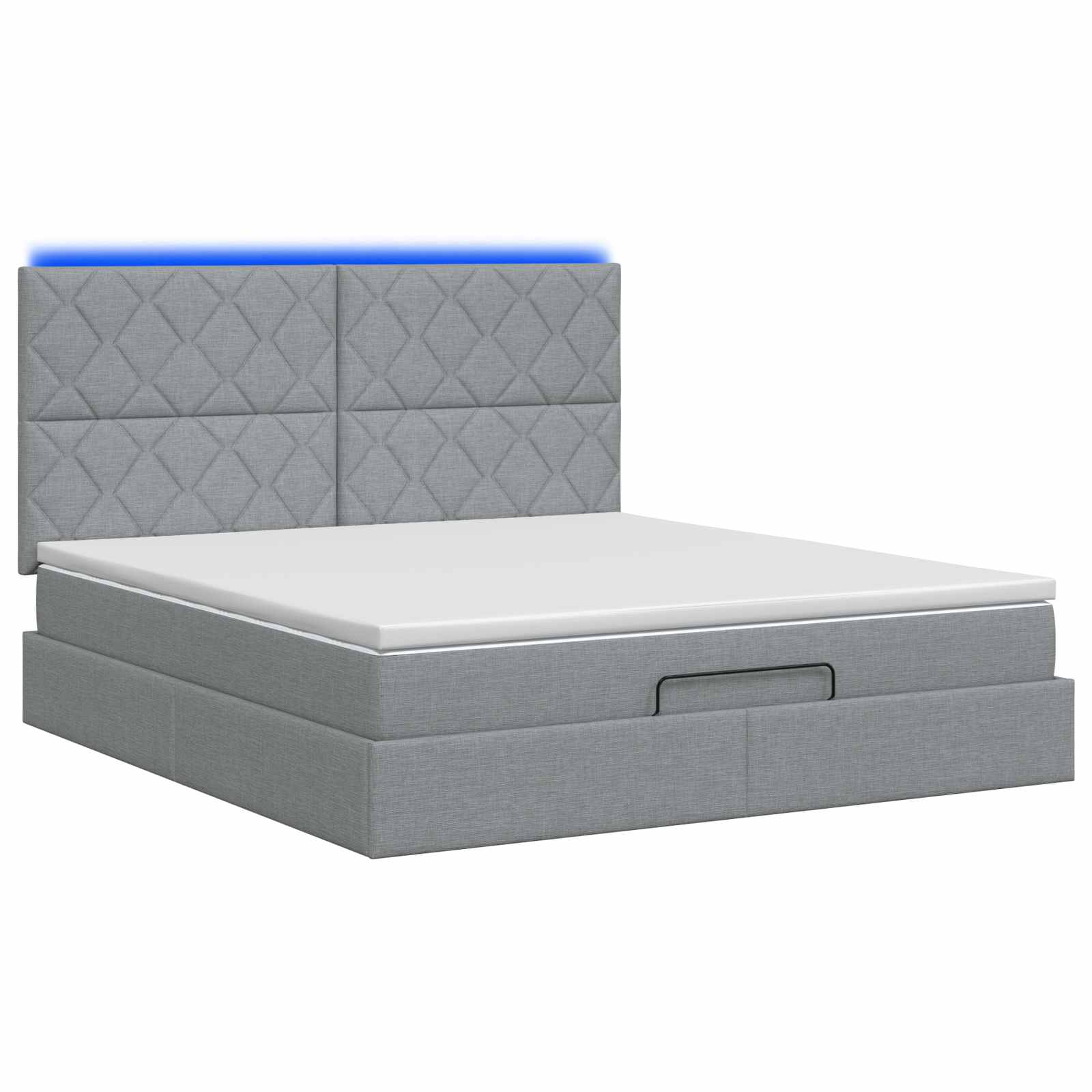 Krevet od pjene s madracem i LED-om Svjetlosiva 140 x 190 cm