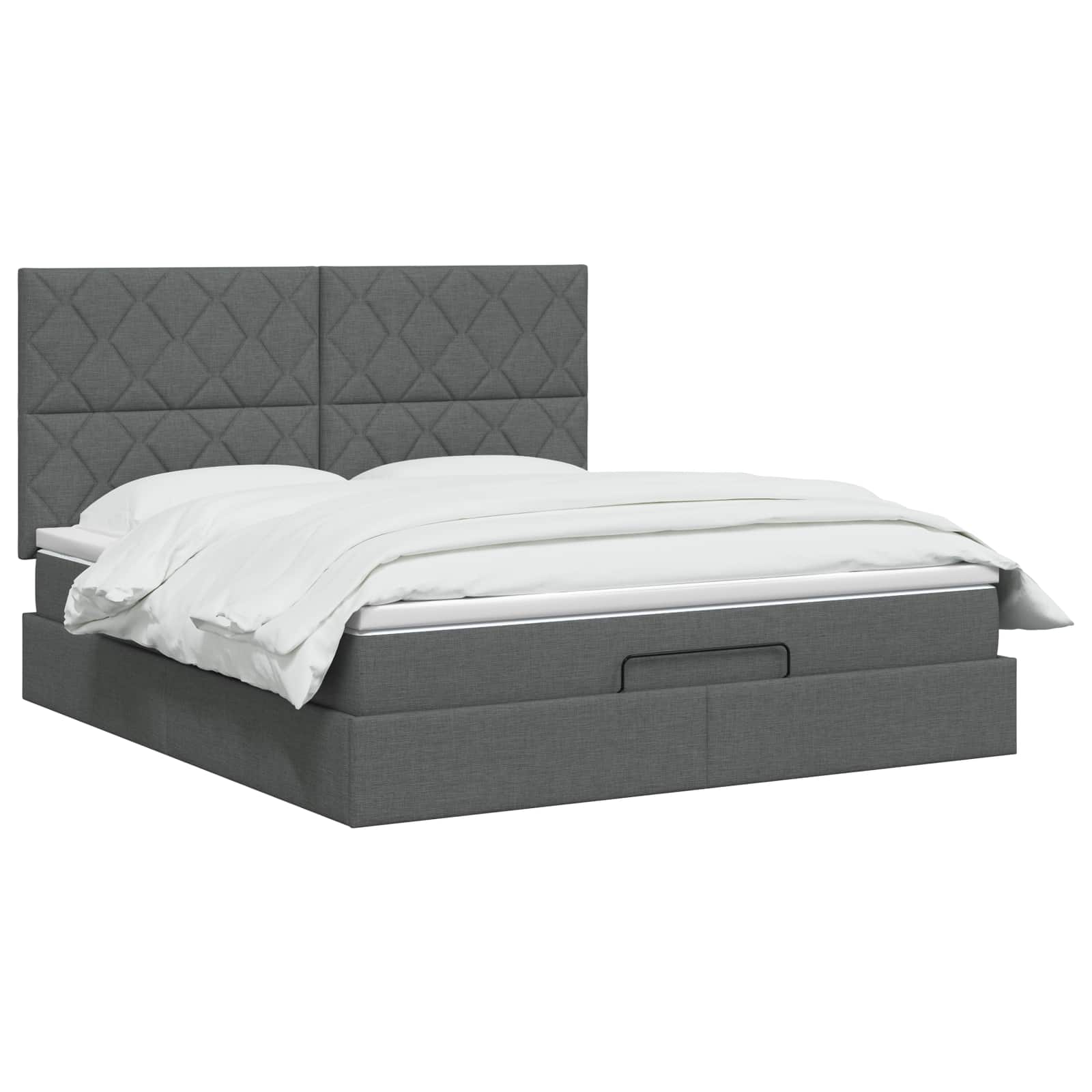 Krevet od pjene s madracem i LED-om Tamnosiva 140 x 190 cm