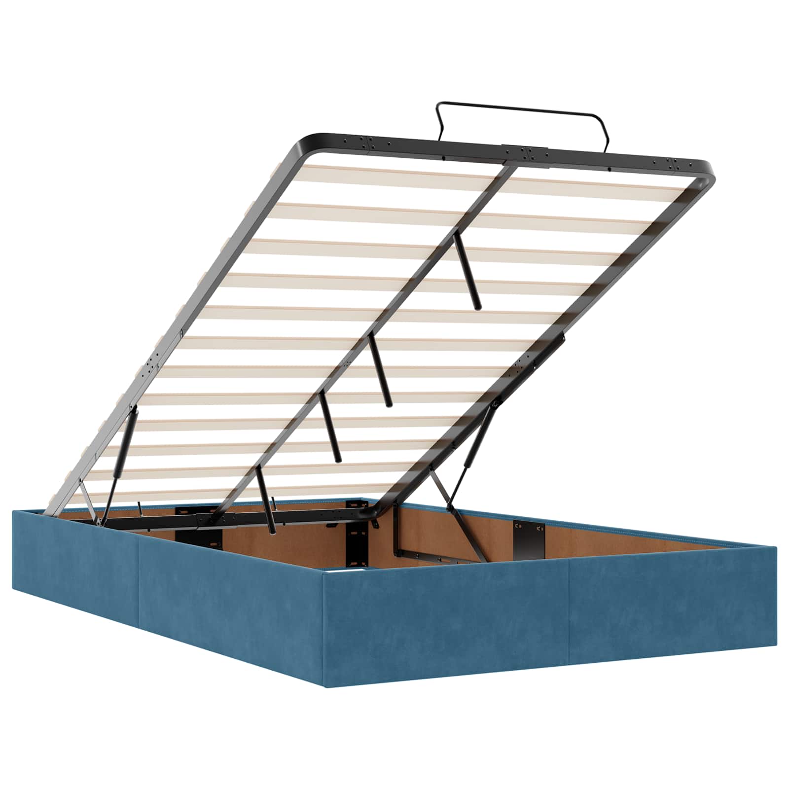 Krevet od pjene s madracem i LED-om Tamno plava 120 x 190 cm