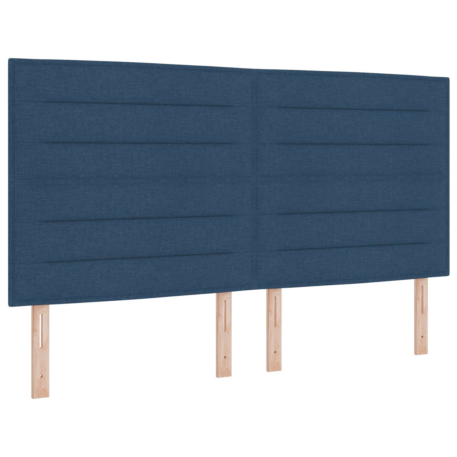 Krevet od pjene s madracem i LED-om Plava 180 x 200 cm Tkanina