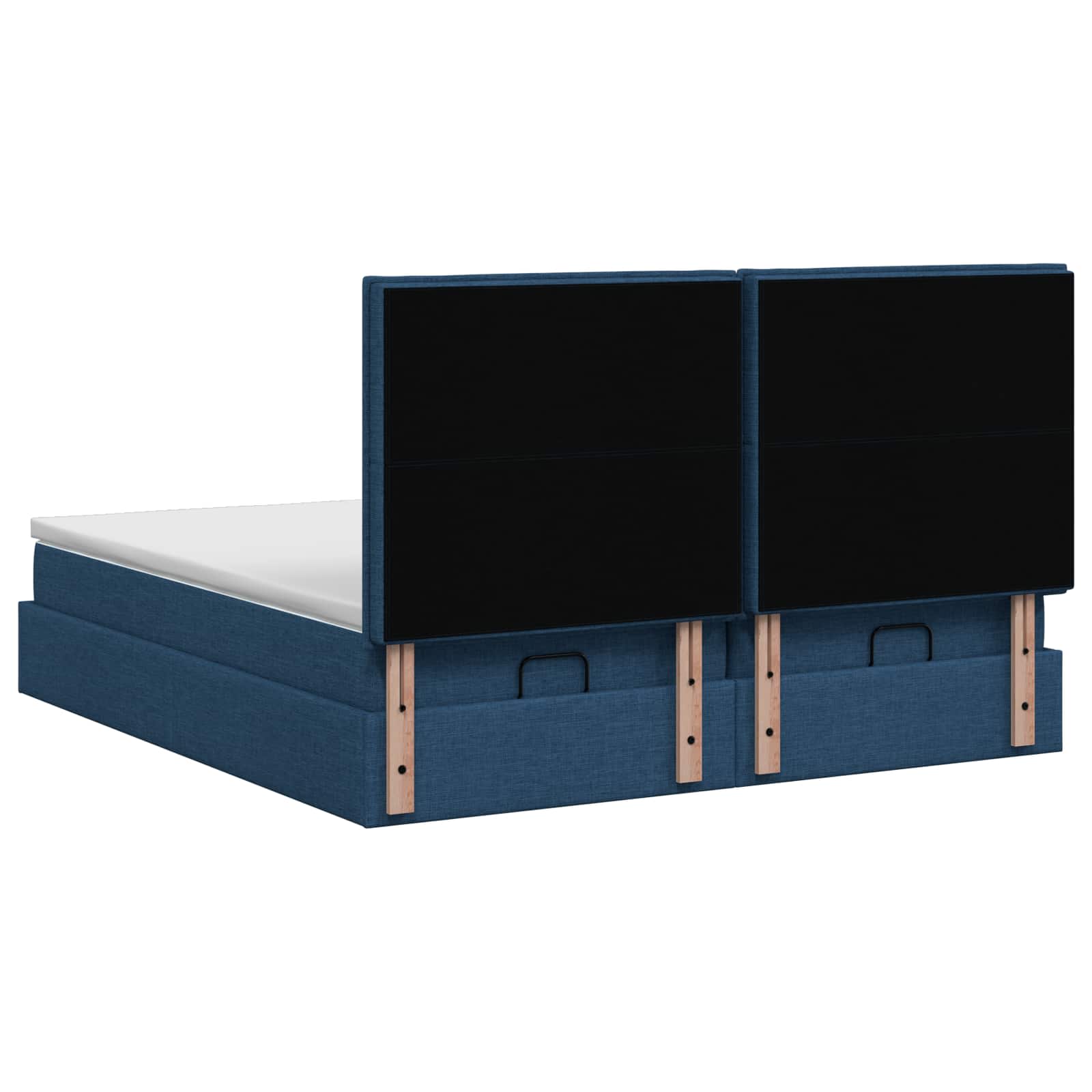 Krevet od pjene s madracem i LED-om Plava 180 x 200 cm Tkanina