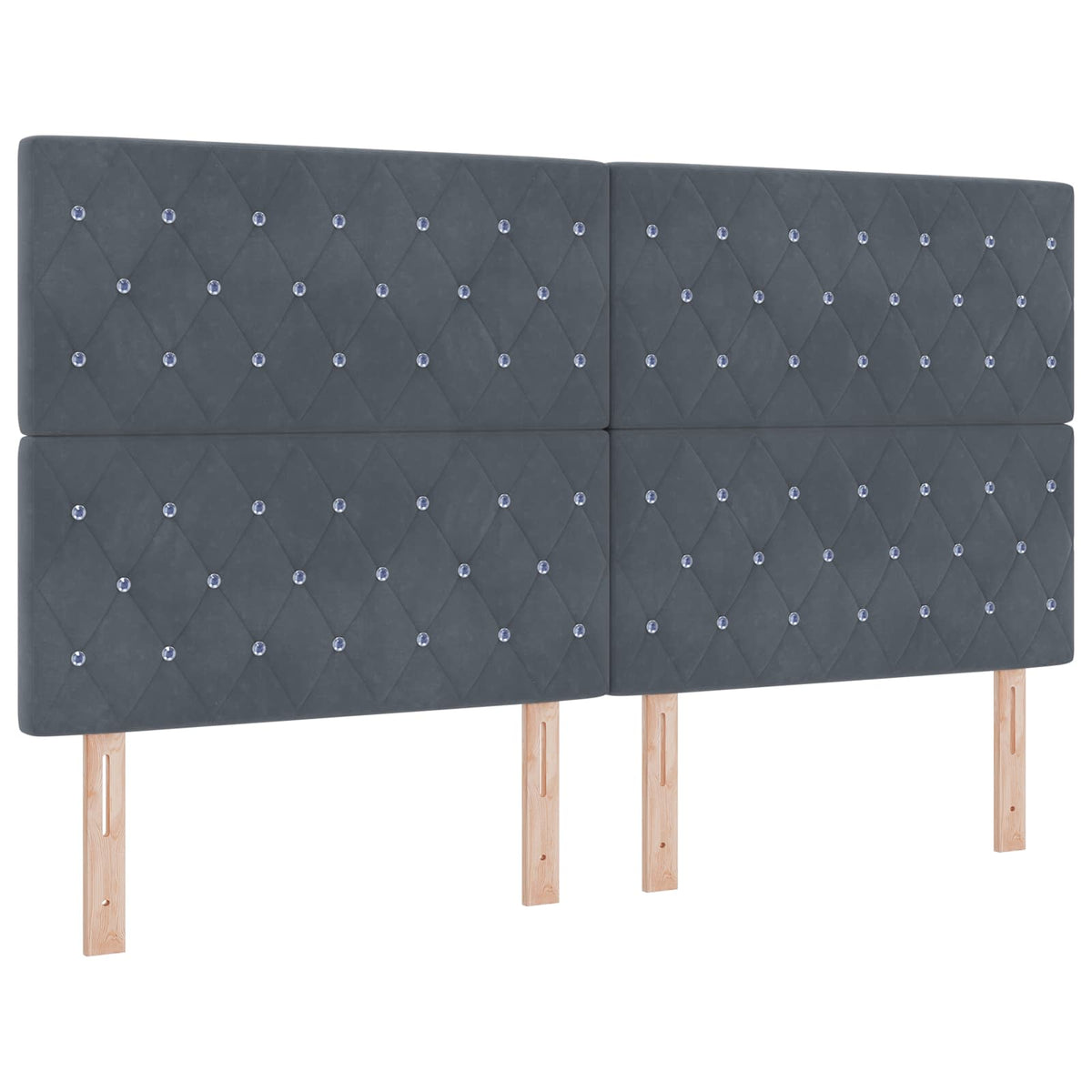 Krevet od pjene s madracem i LED-om Tamnosiva 180 x 200 cm