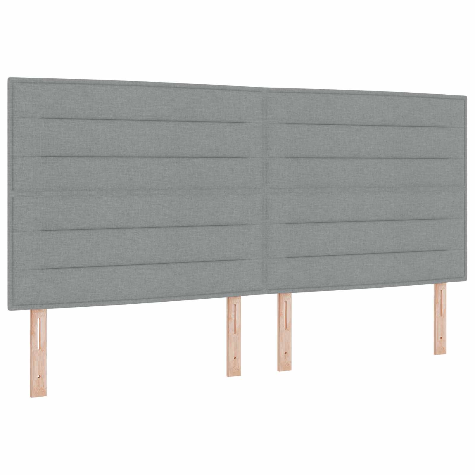 Krevet s madracem i skladištem Svjetlosiva 200 x 200 cm Baršun