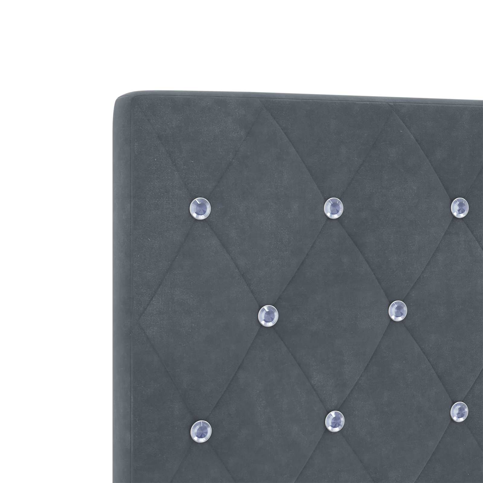 Krevet s od storage s uzglavljem Tamnosiva 100 x 200 cm Baršun