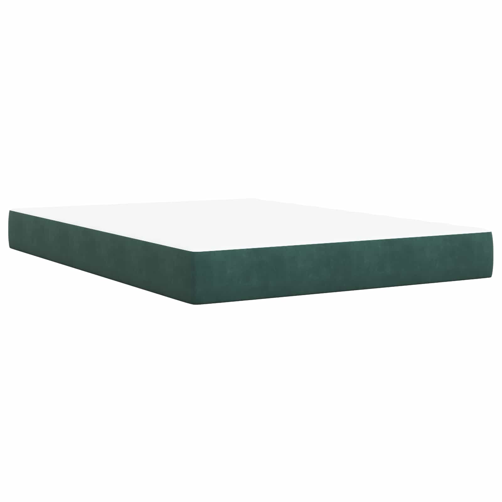 Krevet s od storage Tamnozelena 140 x 200 cm Baršun