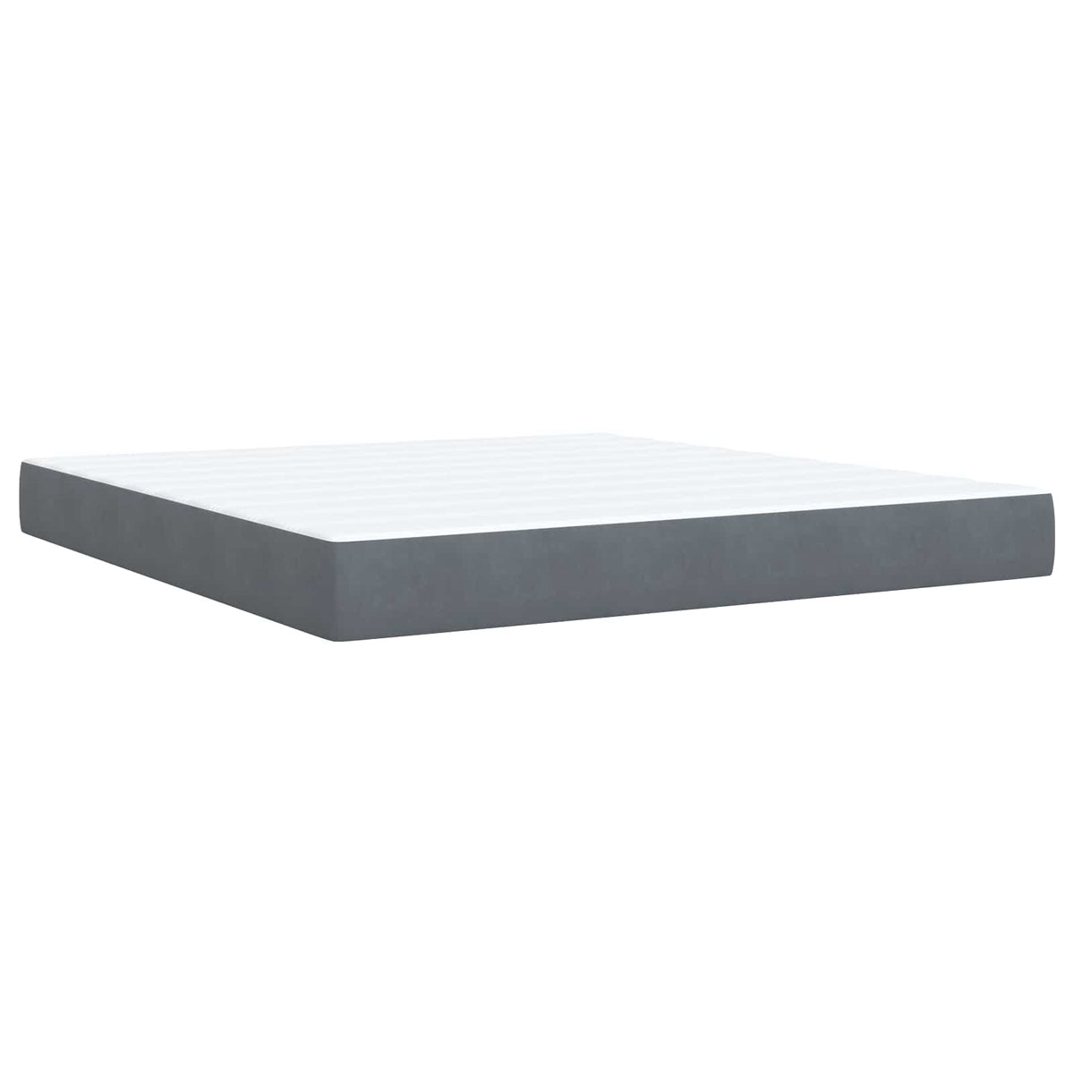 Krevet s od storage s uzglavljem Tamnosiva 180 x 200 cm Baršun