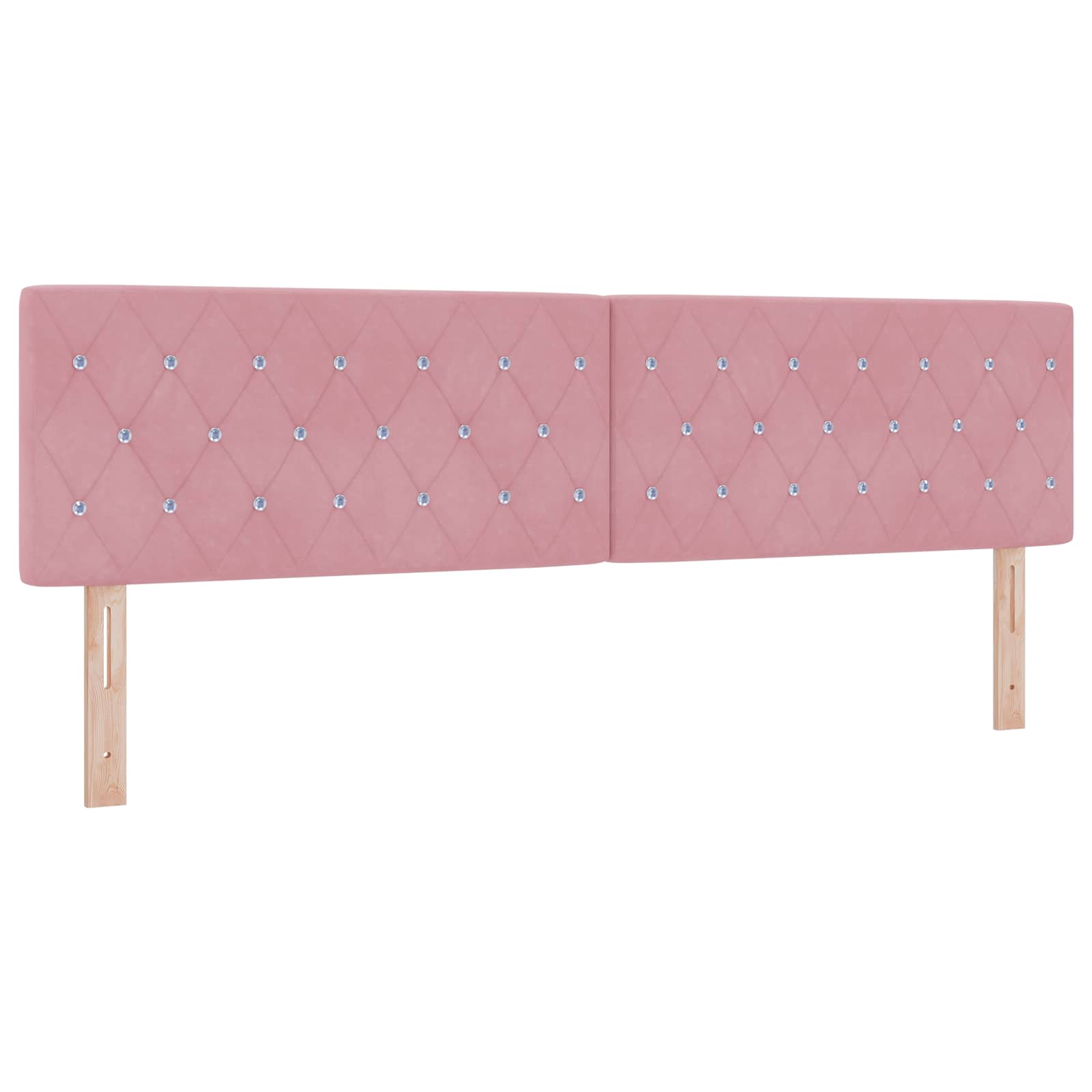 Krevet s od storage s uzglavljem Ružičasta 180 x 200 cm Baršun