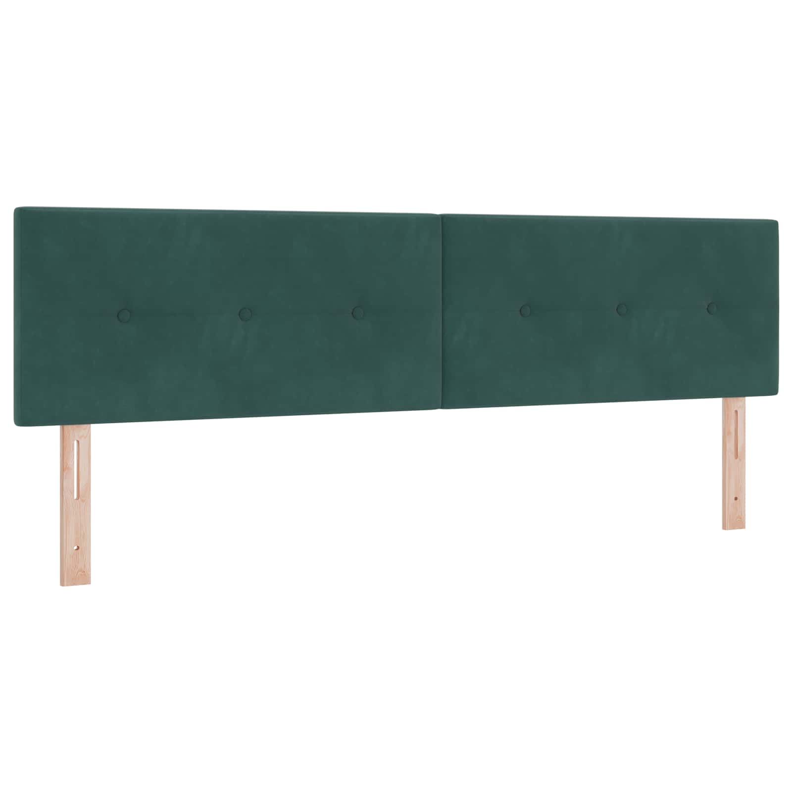 Krevet s od storage s uzglavljem 2 kom. Tamnozelena