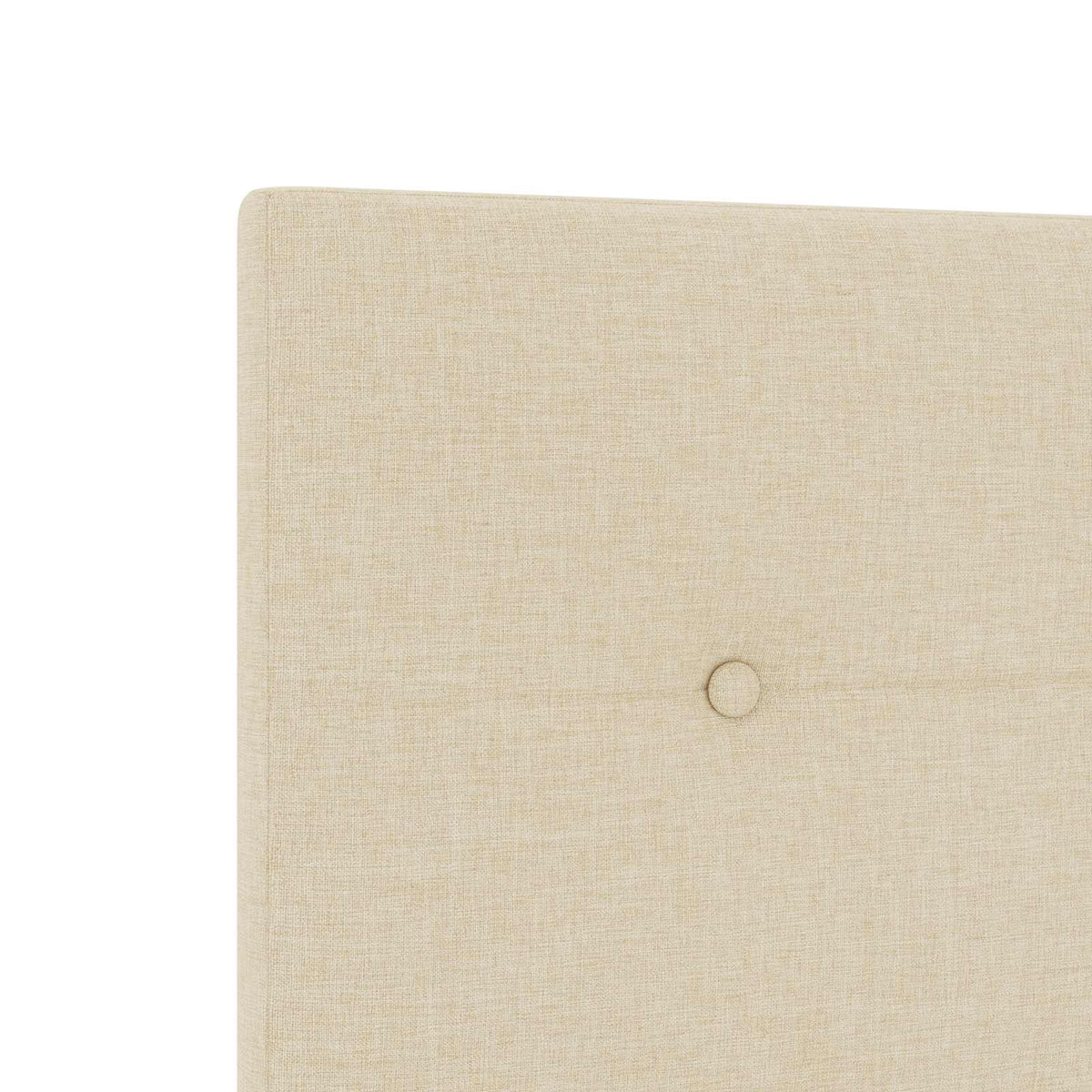 Krevet s madracem i skladištem Krem 200 x 200 cm tkanina