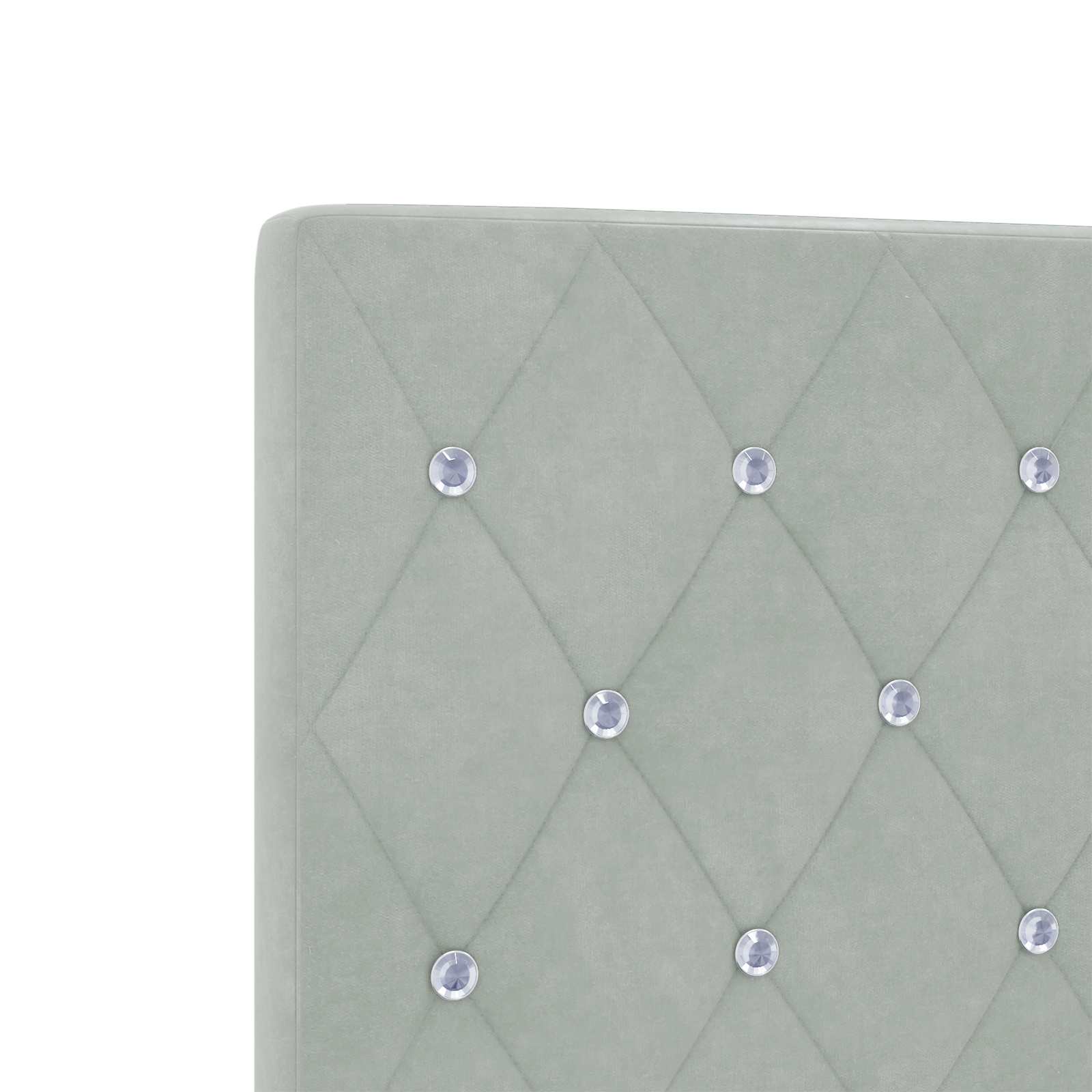 Krevet s od storage s pohranom Svjetlosiva 200 x 200 cm Baršun