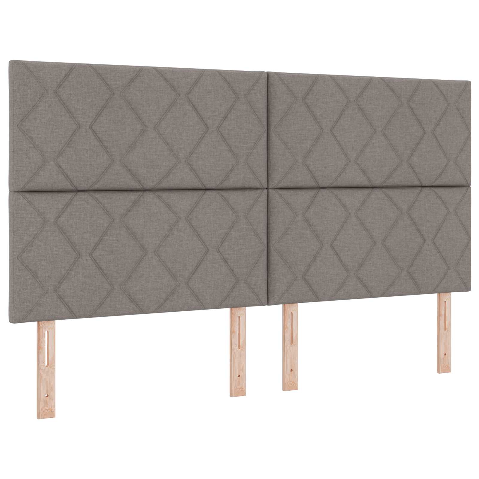 LED krevet za pohranu s madracem Sivosmeđa 180 x 200 cm Tkanina