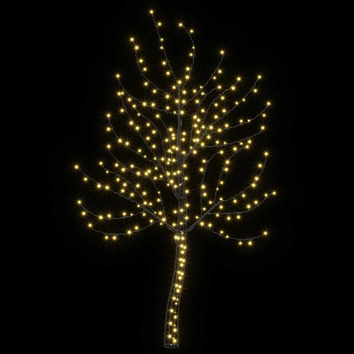 LED zidno božićno drvce 180 cm 200 LED lampica Topla bijela