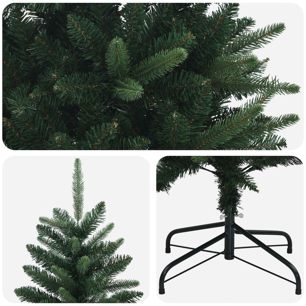 Artificial Hinged Christmas Tree 150 cm PE i PVC Zelena