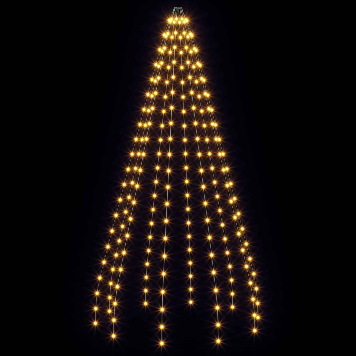 Svjetla za božićno drvce 210 LED lampica Topla bijela 210 cm