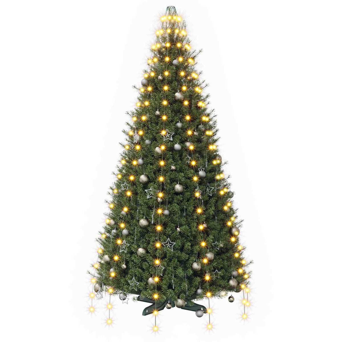 Svjetla za božićno drvce 210 LED lampica Topla bijela 210 cm