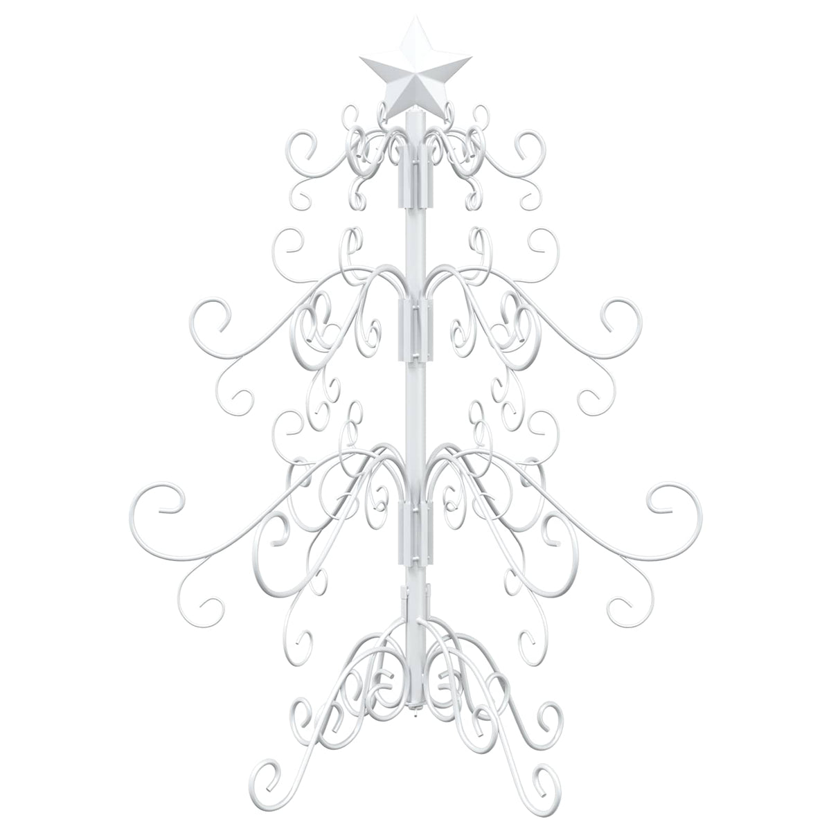Metalna božićna jelka KUOPIO 60 cm Čelik Bijela