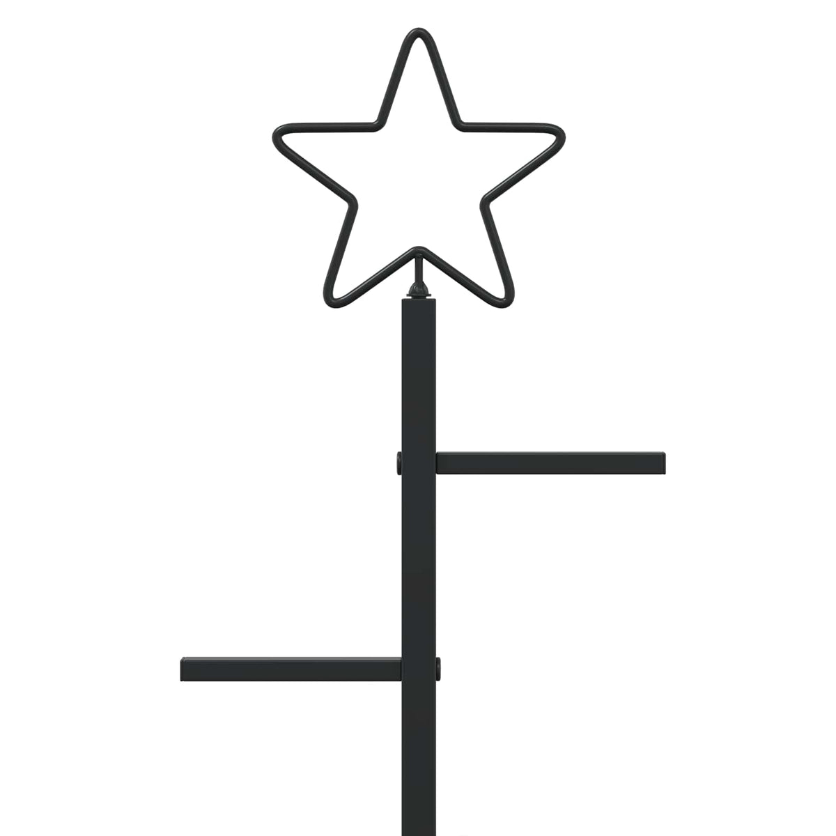 Metalna božićna jelka KUOPIO 60 cm Čelik Crna
