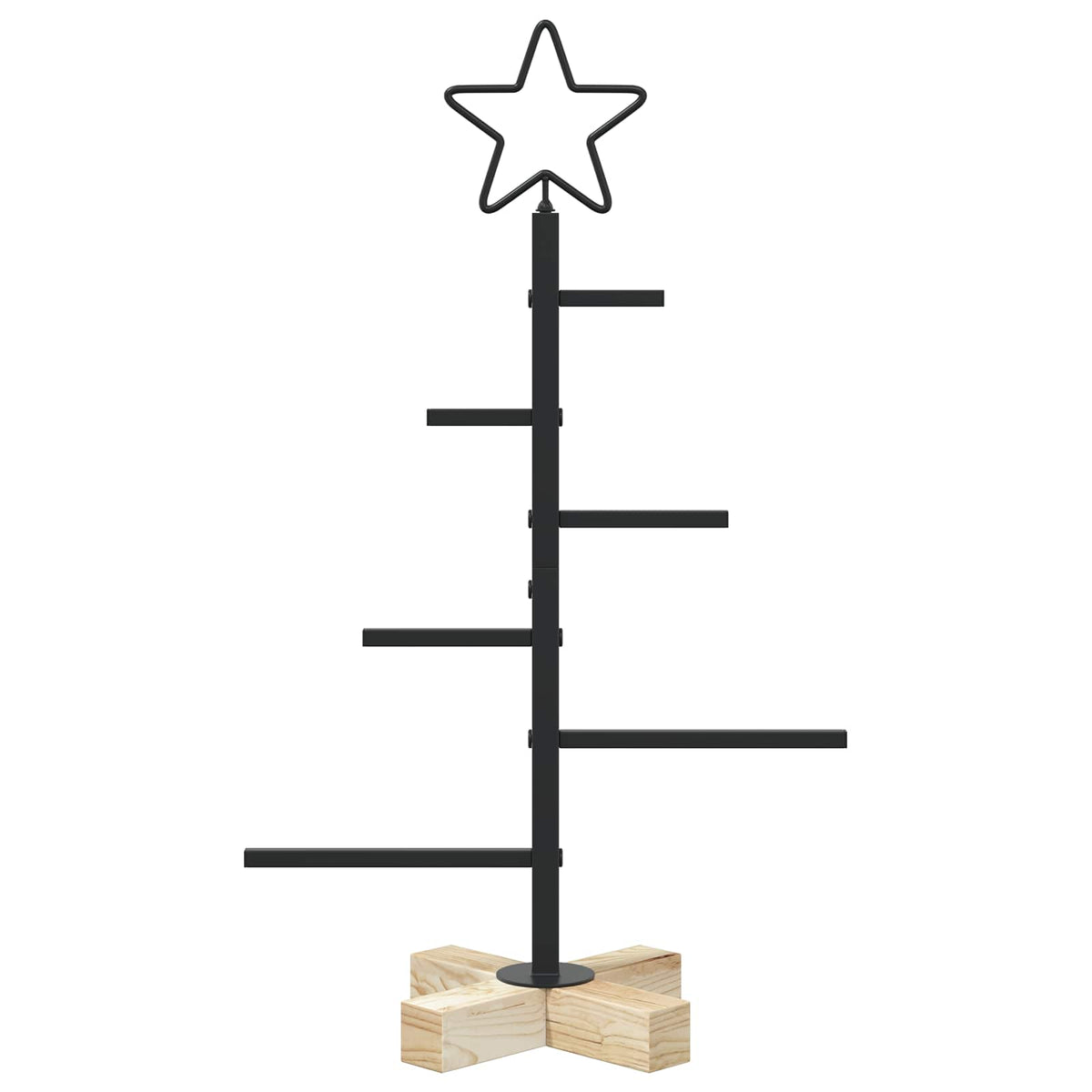 Metalna božićna jelka KUOPIO 60 cm Čelik Crna