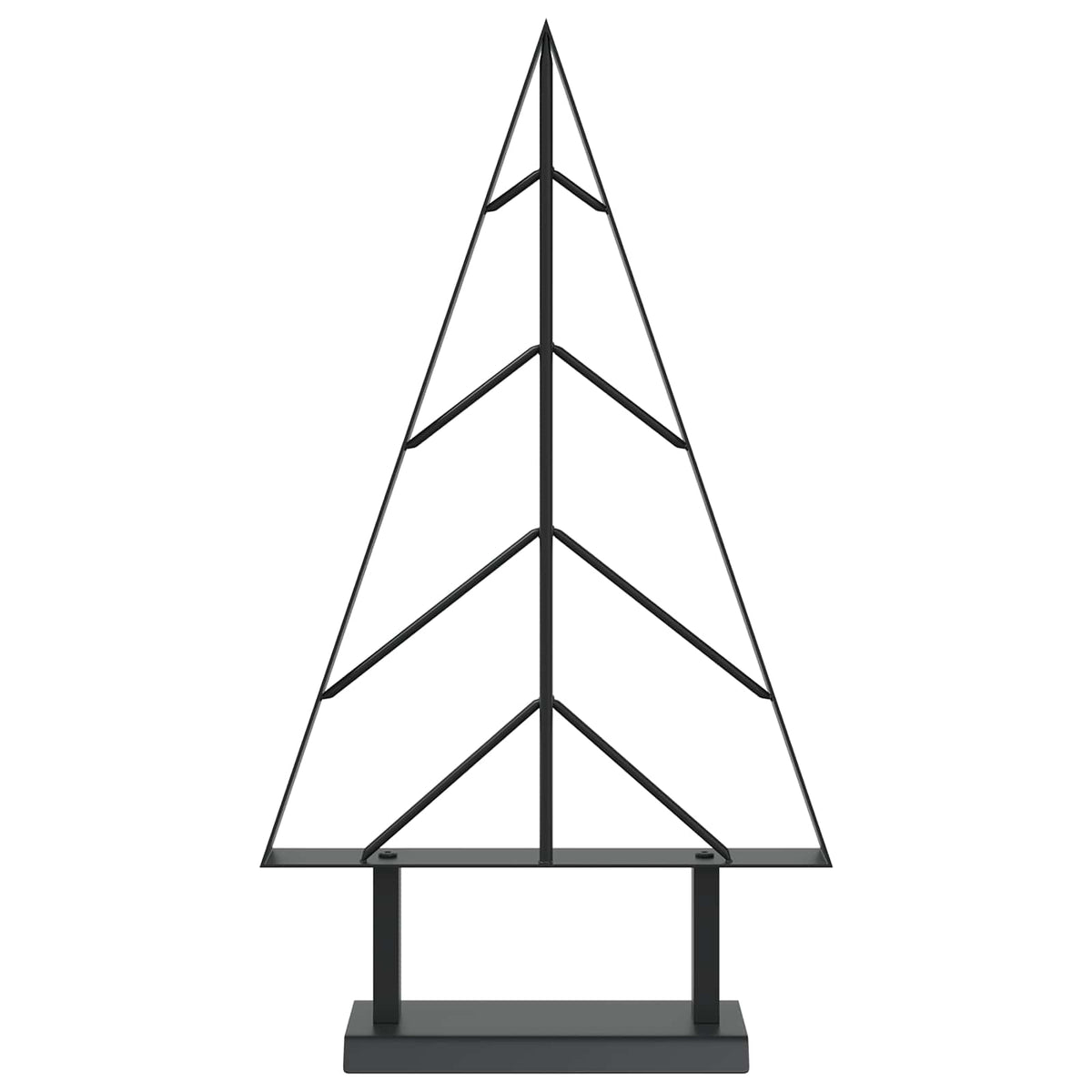 Metalna božićna jelka KUOPIO 60 cm Čelik Crna