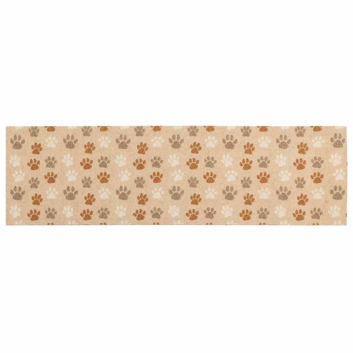 Kuhinjski Tepih bež šape 150 x 45 cm 100% poliamid