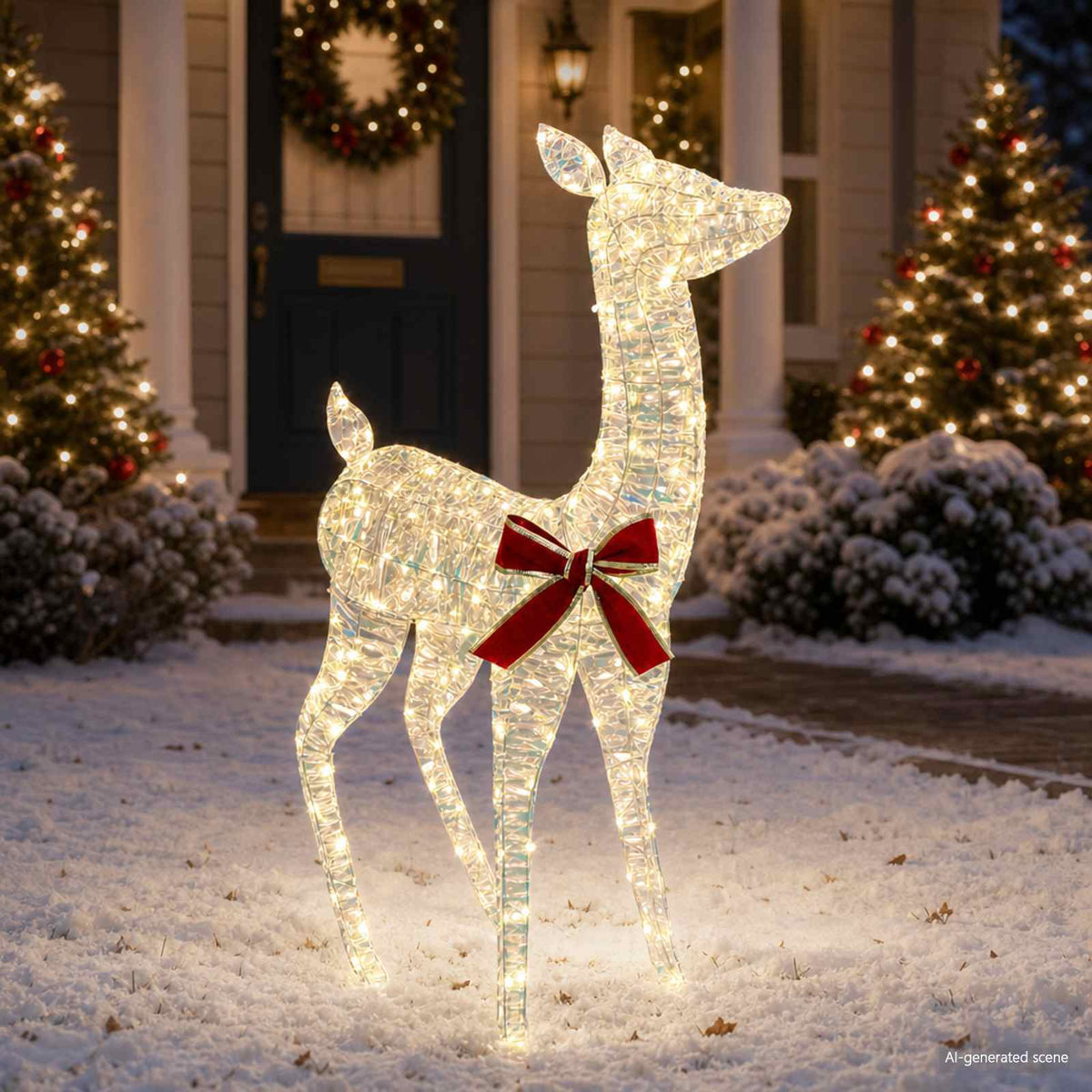 3D Božićni irvas LOVIISA 110 LED lampica Topla bijela