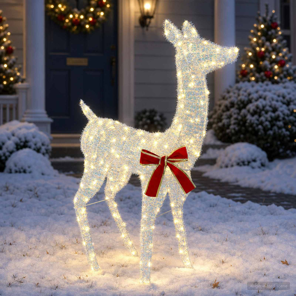 3D Božićni irvas LOVIISA 110 LED lampica Topla bijela