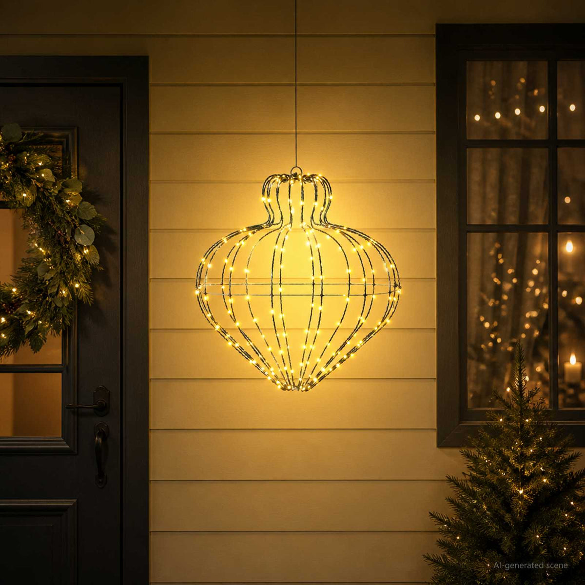 Božićni vrh svjetla 192 LED lampica Promjer 40 x 40 cm