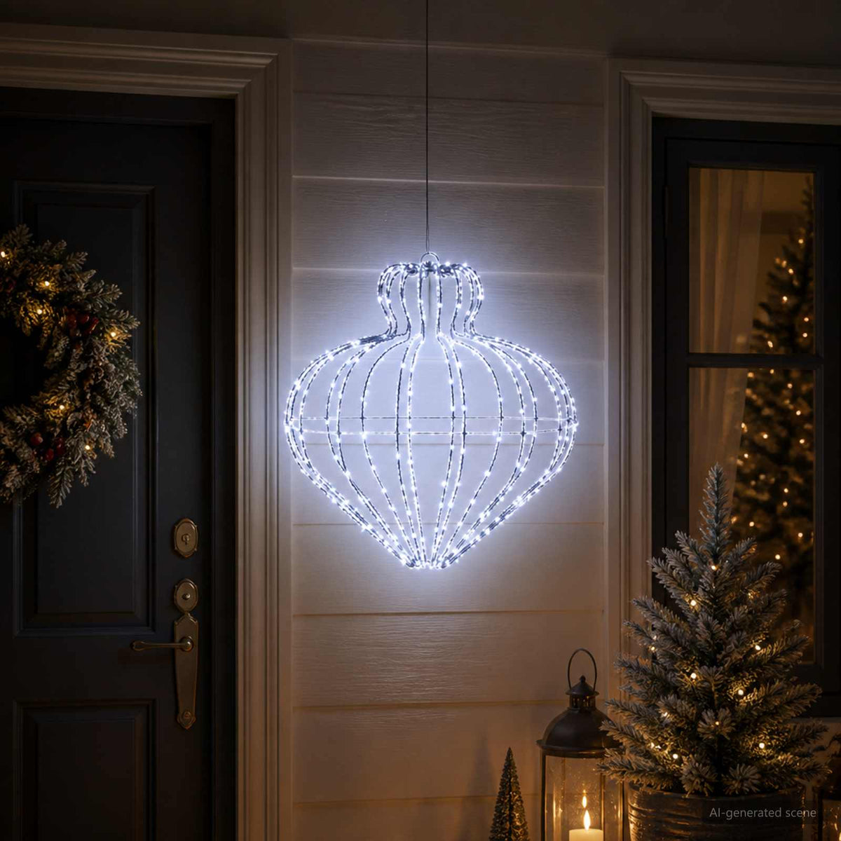 Božićni vrh svjetla 192 LED lampica Promjer 40 x 40 cm