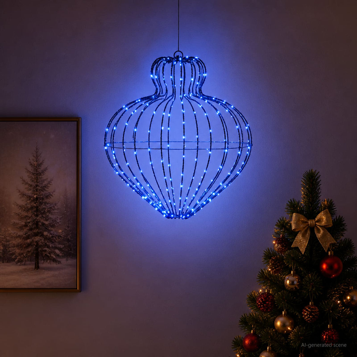 Božićni vrh svjetla 192 LED lampica Promjer 40 x 40 cm