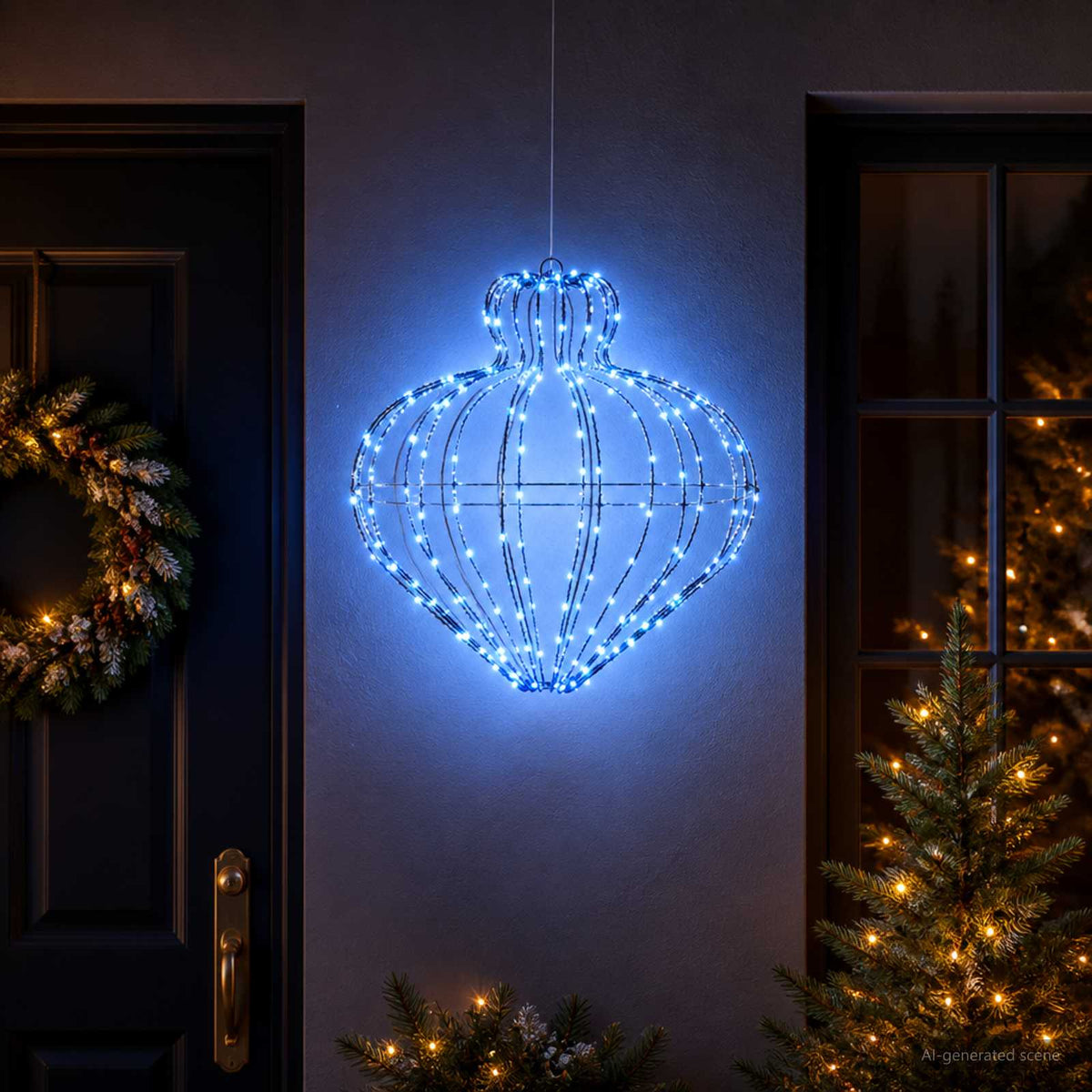 Božićni vrh svjetla 192 LED lampica Promjer 40 x 40 cm