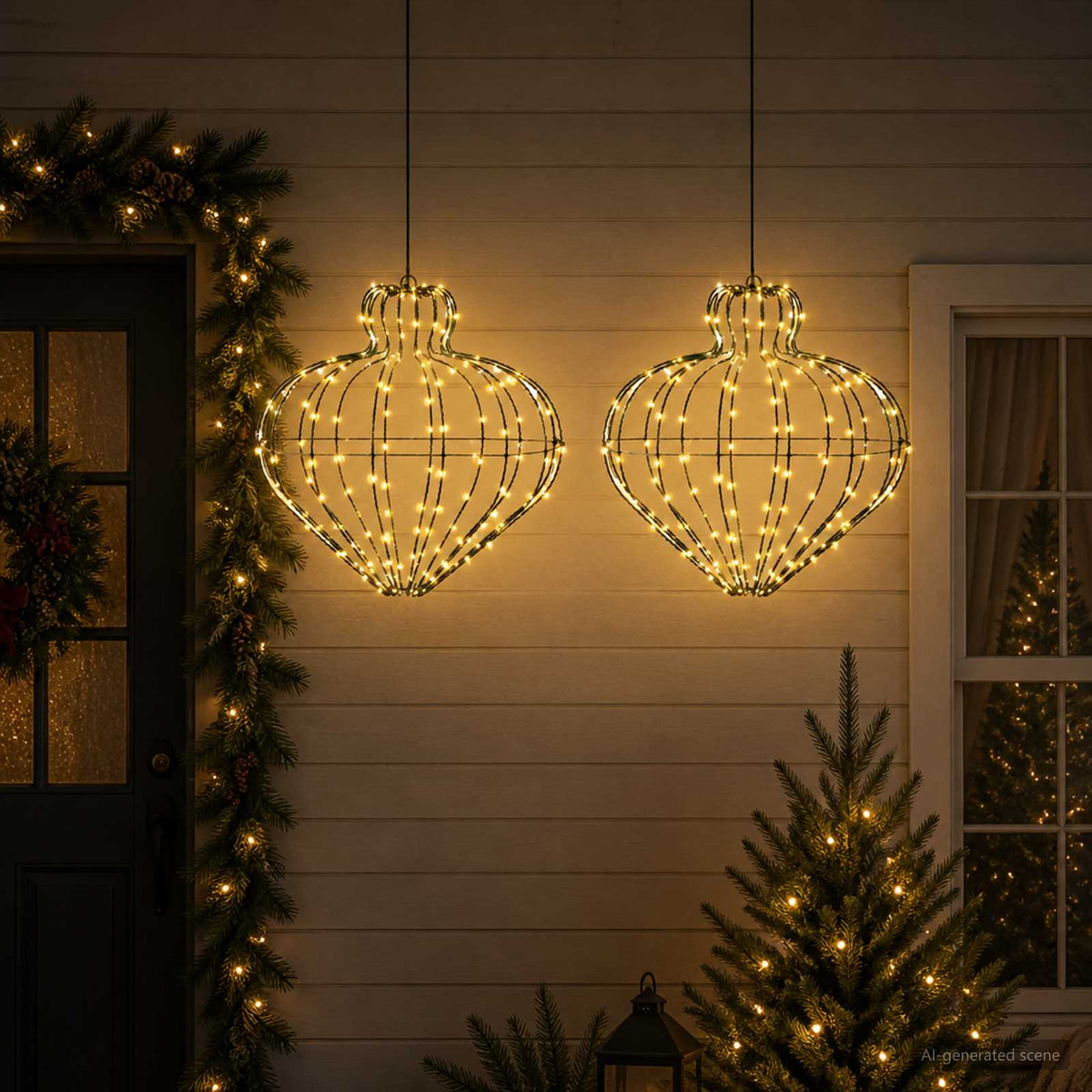 Božićni vrh svjetla 192 LED lampica Promjer 40 x 40 cm
