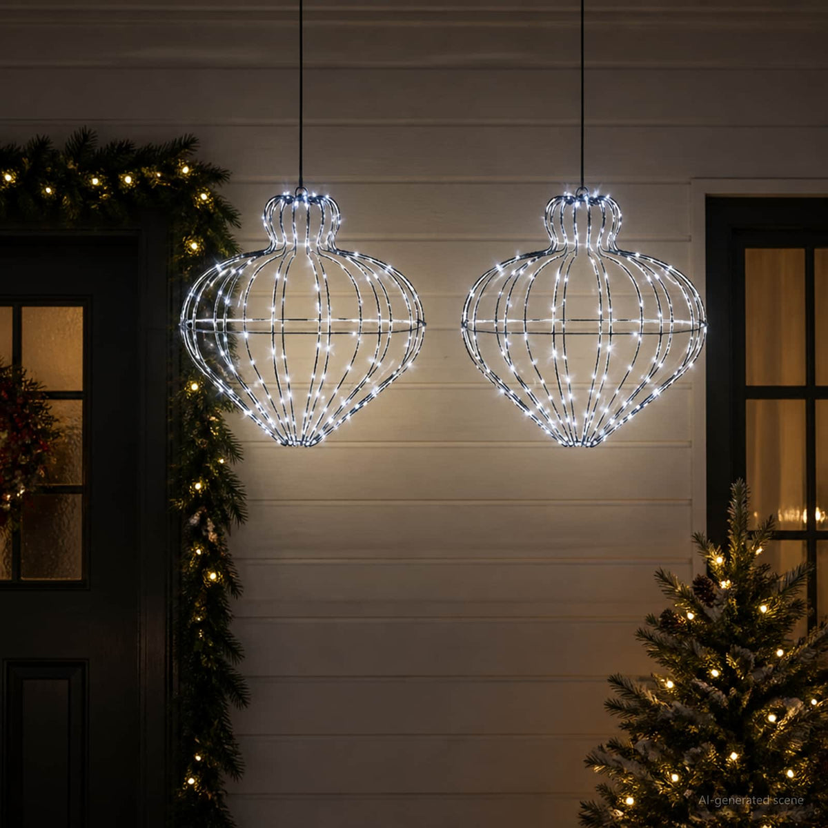 Božićni vrh svjetla 192 LED lampica Promjer 40 x 40 cm