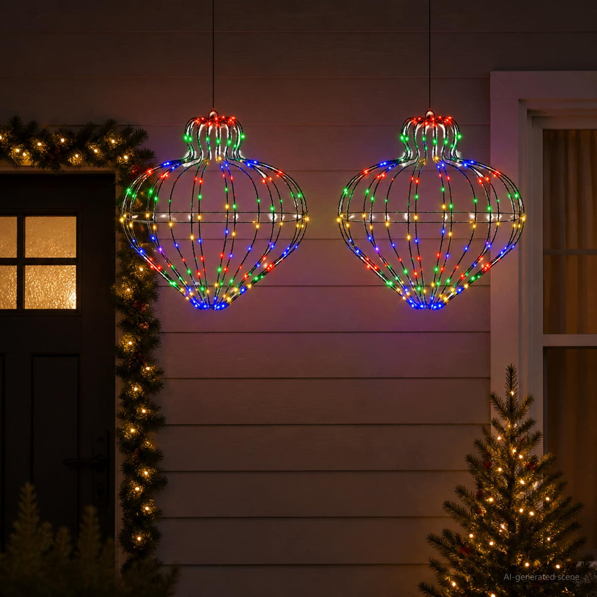 Božićni vrh svjetla 192 LED lampica Promjer 40 x 40 cm