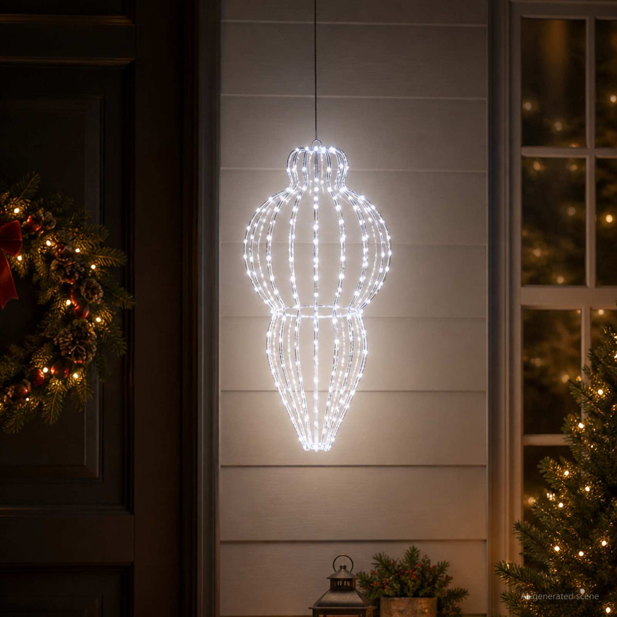 Božićni vrh svjetla 320 LED lampica Hladno bijela