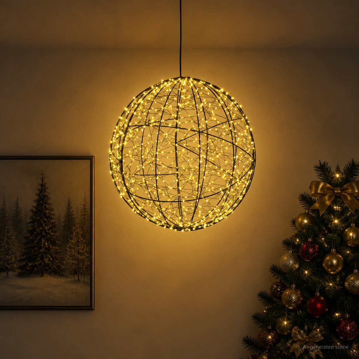 Božićni vrh svjetla 950 LED lampica Topla bijela
