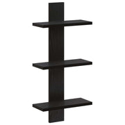 Zidna polica Crni hrast 30 x 13.5 x 64.5 cm Prerađeno drvo