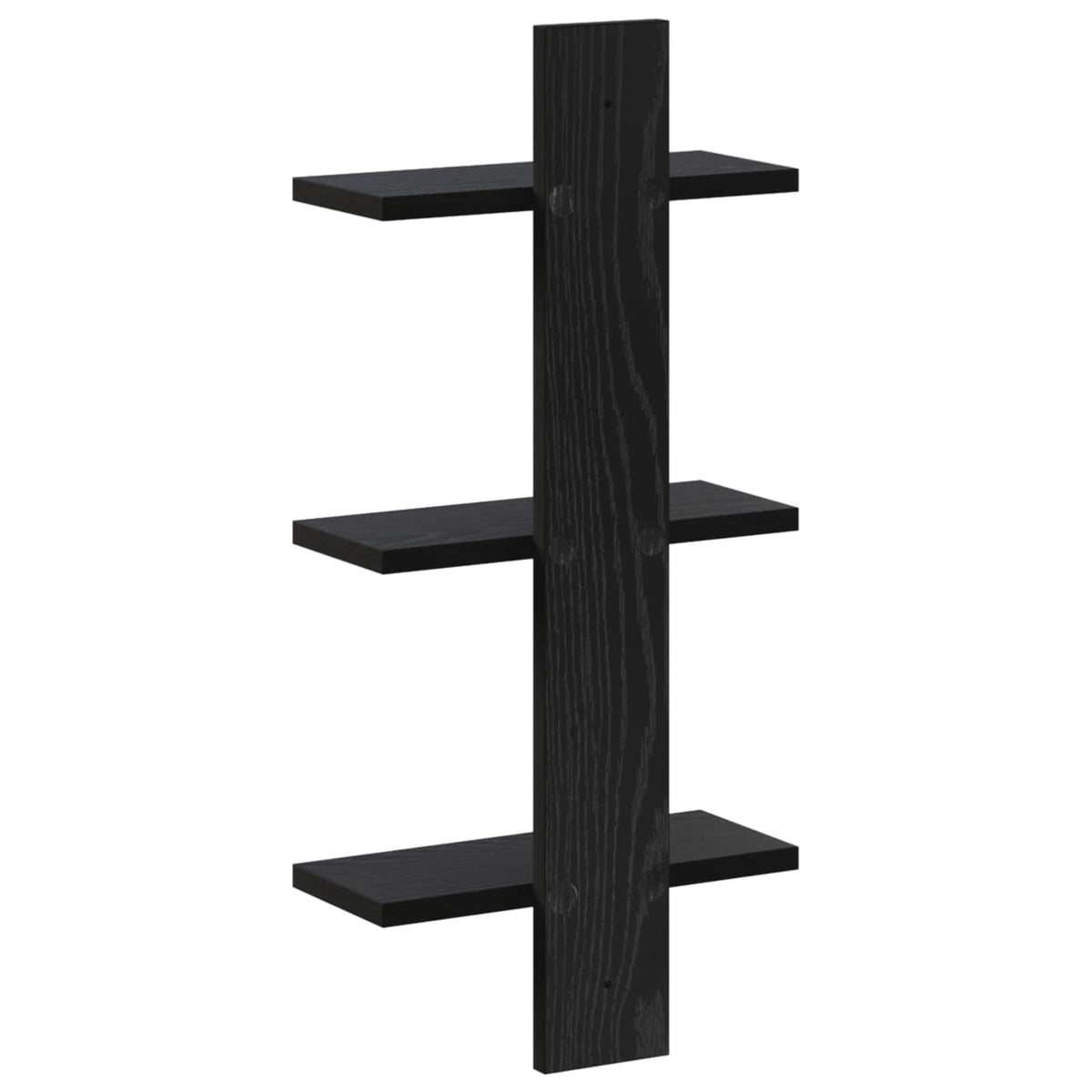 Zidna polica Crni hrast 30 x 13.5 x 64.5 cm Prerađeno drvo