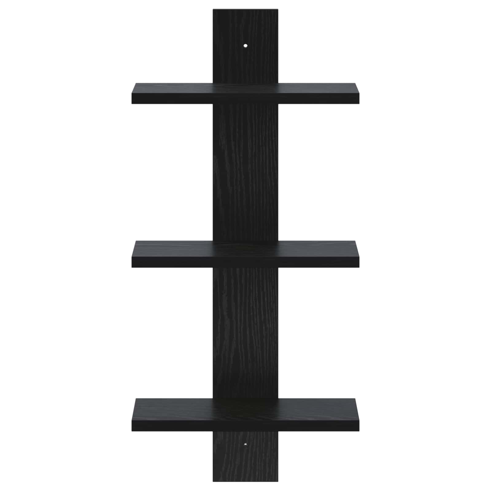 Zidna polica Crni hrast 30 x 13.5 x 64.5 cm Prerađeno drvo
