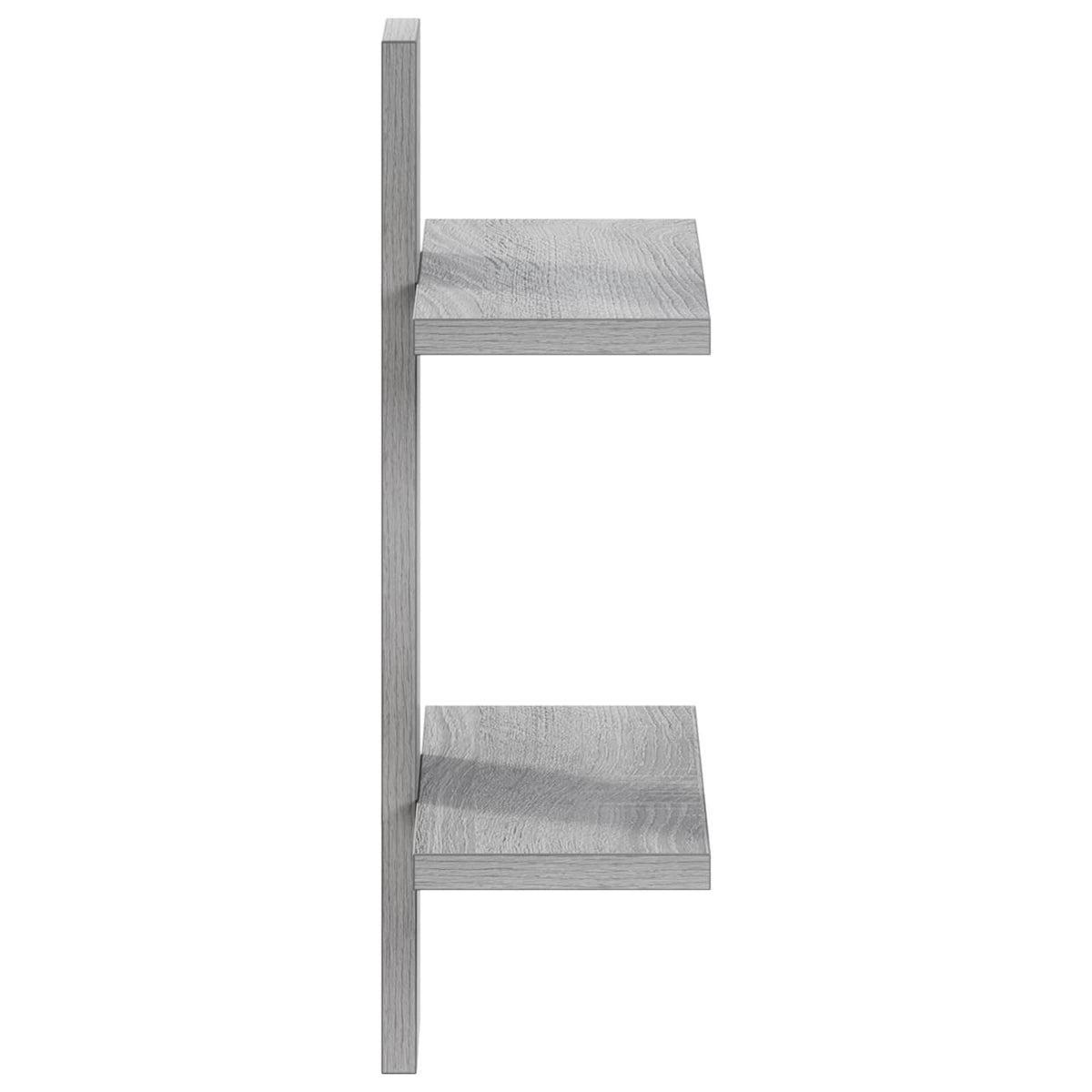 Zidna polica Siva Sonoma 30 x 13.5 x 43 cm Prerađeno drvo