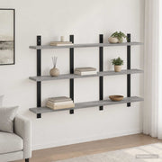 Polica na zidu Siva Sonoma 102 x 13.5 x 58 cm Konstruirano drvo