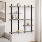 Zidna polica Siva Sonoma 102 x 13.5 x 102.5 cm Prerađeno drvo
