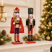 Božićni nutcracker TURKU 2 kom. Crvena i Crna 38 cm