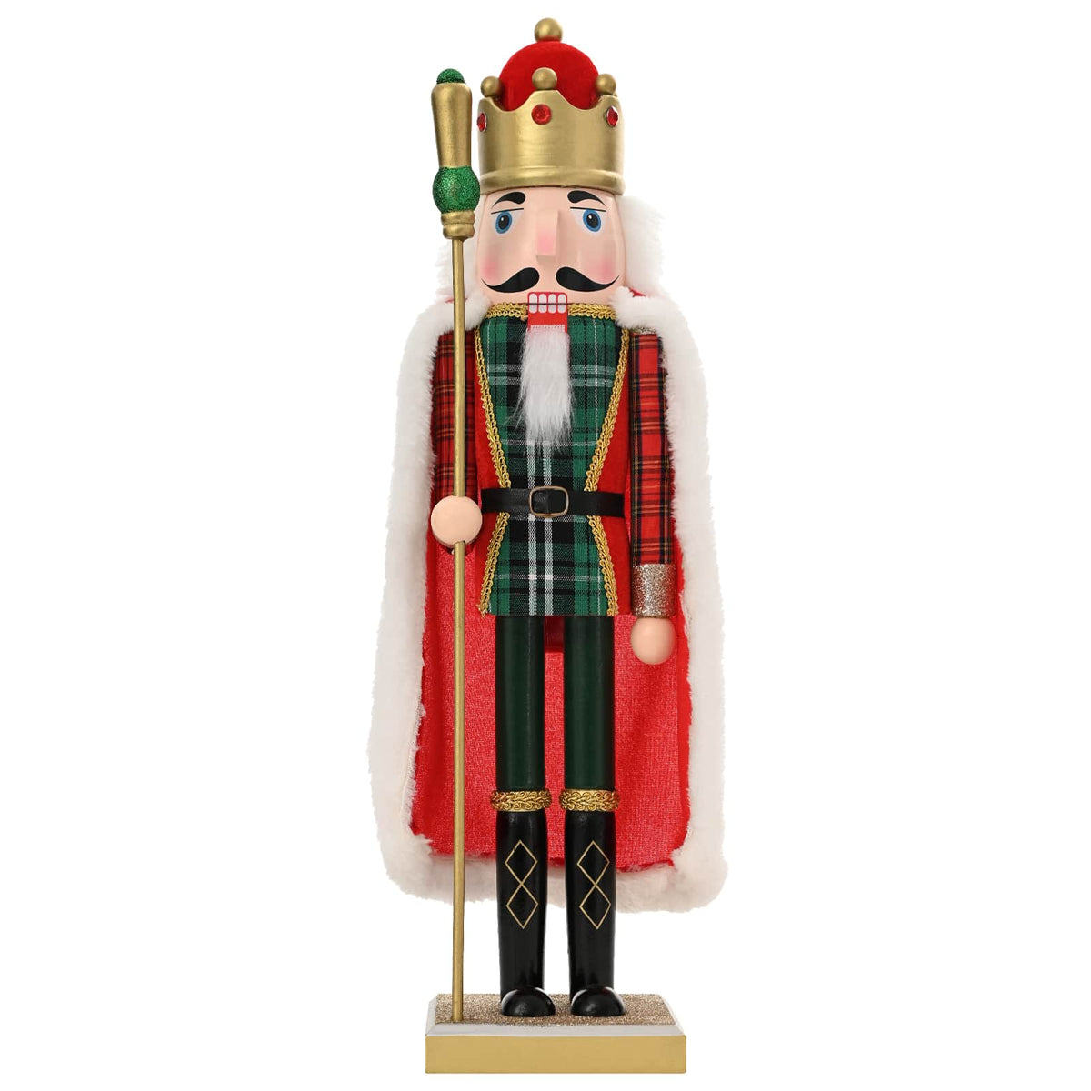 Božićni nutcracker TURKU Crvena i Crna 50 cm