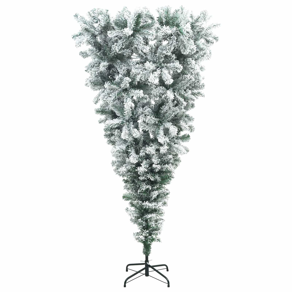 Obrnuto umjetno božićno drvce s granama 210 cm 300 LED lampica