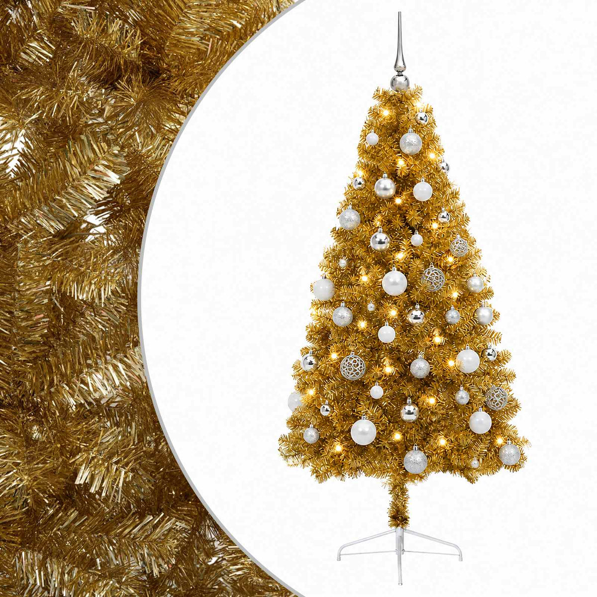 Umjetno božićno drvce s kuglicom 150 cm 150 LED lampica